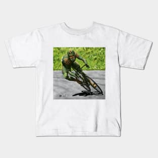 Orc Cyclist Bike Racing Fantasy Illustration Kids T-Shirt